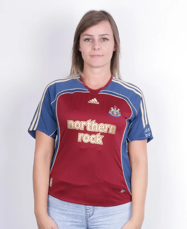 Adidas Womens M Shirt Newcastle United Short Sleeve Maroon Northern Rock Football Fashionable Short Sleeve Vest