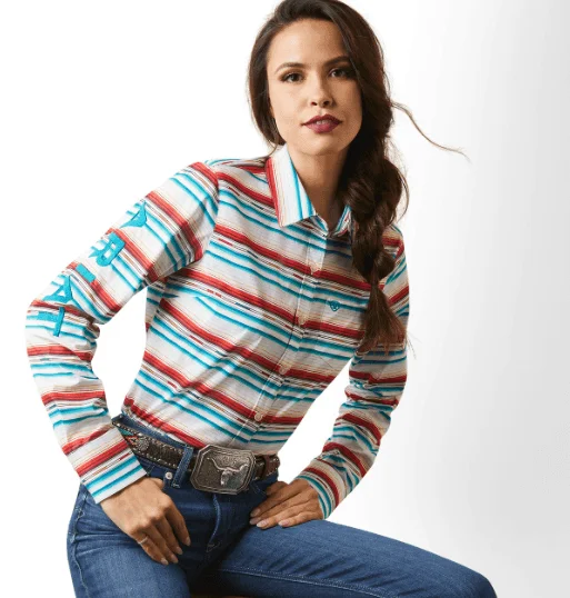 Ariat Women's REAL Kirby Rosa Serape Stretch Long Sleeve Western Shirt 10043551 Casual Short Sleeve Top Ariat Women's REAL Kirby Rosa Serape Stretch Long Sleeve Western Shirt 10043551 Casual Short Sleeve Top