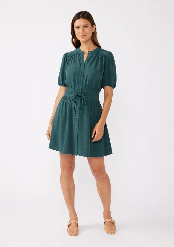 Jade Button Front Mini Dress Fashionable Button-Front Mini Dress