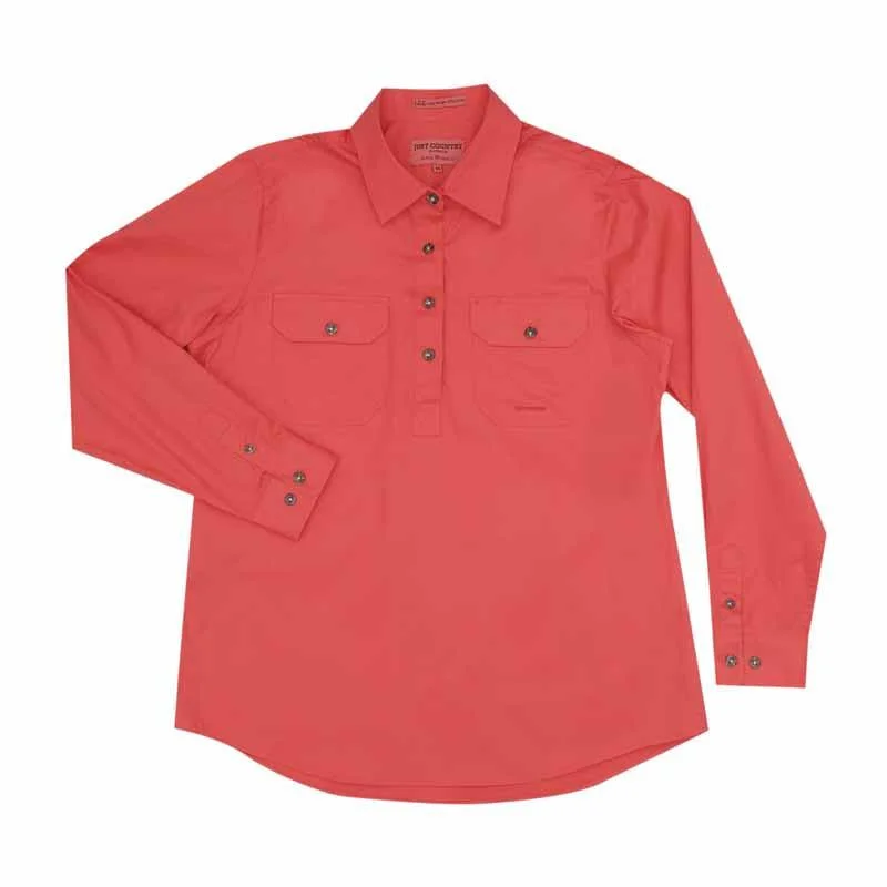 Just Country Wms Jahna Workshirt Elegant Button-Down Short Shirt