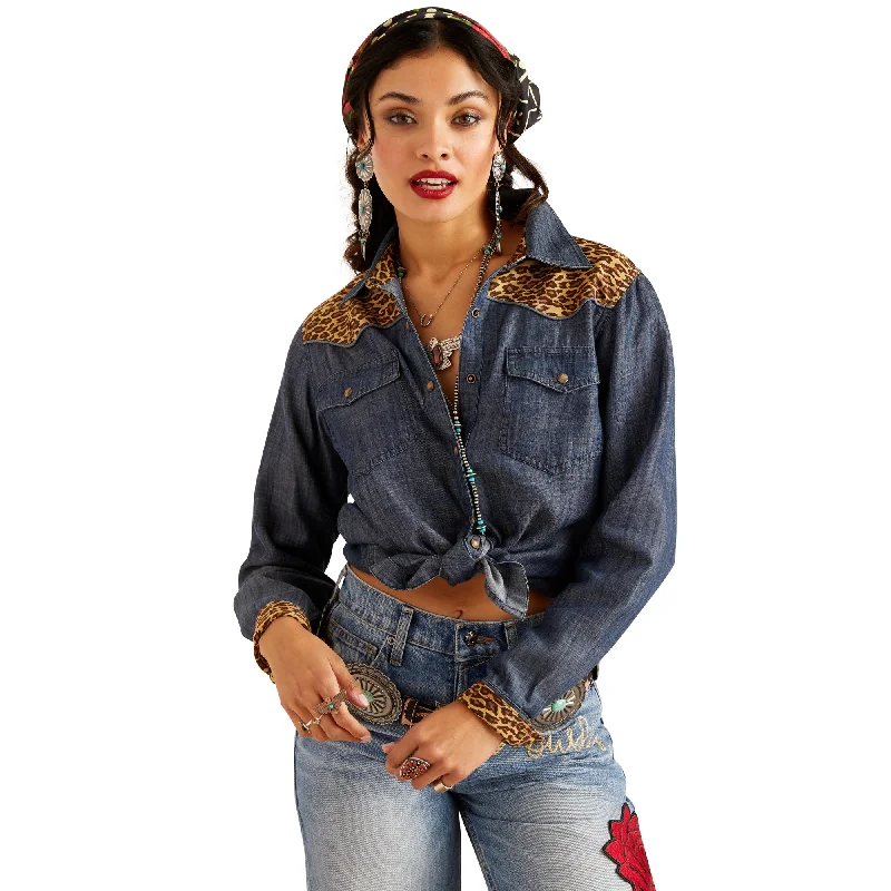 Layla Rose Rodeo Quincy Shirt Elegant Draped Short Sleeve
