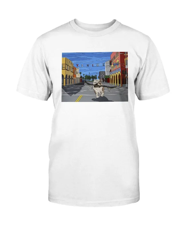 Dogtown - Unisex T-Shirt Cashmere Blend Cotton Blend Poly Blend