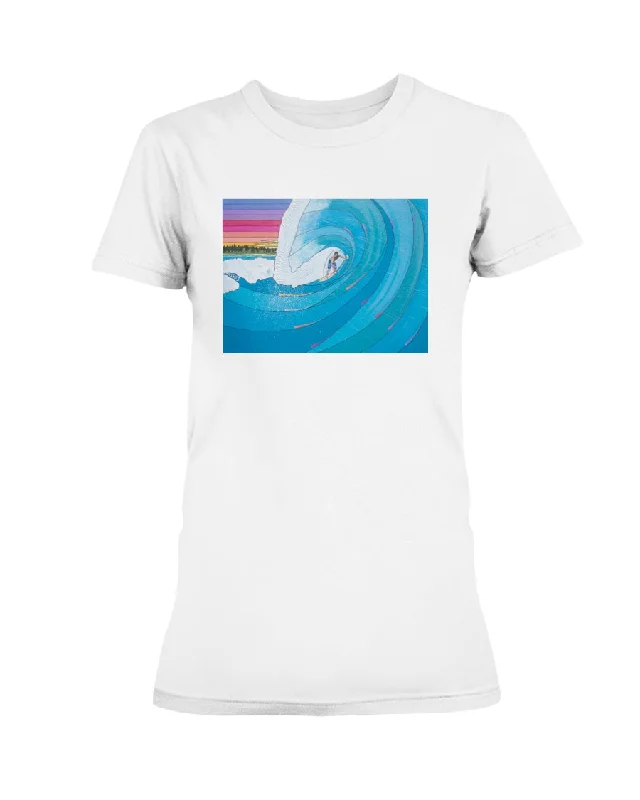 Big Wave Surfer - Missy T-Shirt Jersey Fabric Tulle Fabric Batik Fabric