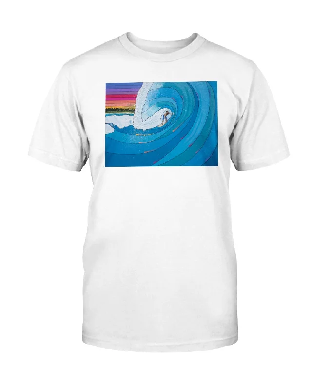 Big Wave Surfer - Unisex T-Shirt Sequined Glittery Shiny