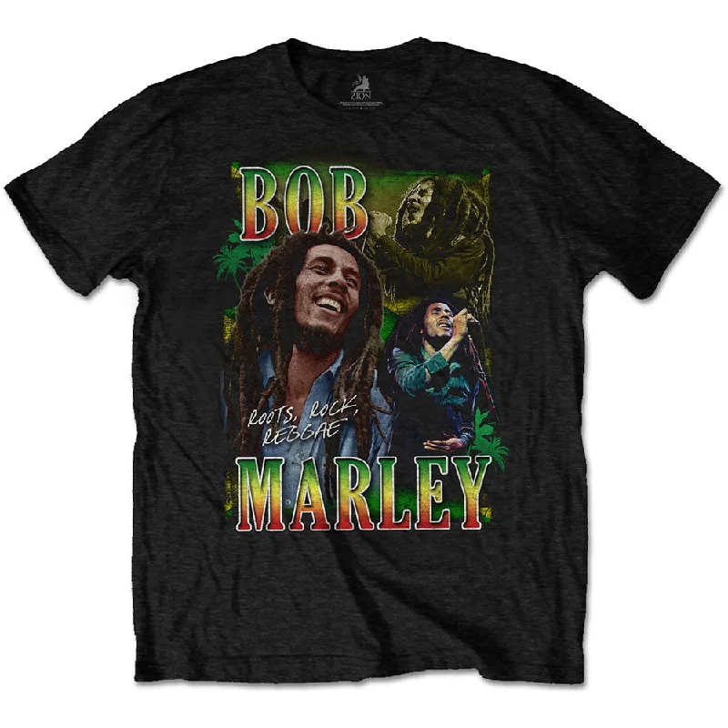 Bob Marley | Official Band T-Shirt | Roots, Rock, Reggae Homage Mesh Blend Leather Blend Suede Blend