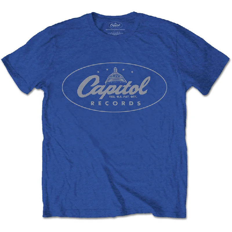 Capitol Records | Official Band T-Shirt | Logo Asymmetrical Pockets Print