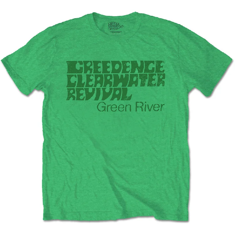 Creedence Clearwater Revival | Official Band T-Shirt | River Denim Fabric Leather Fabric Suede Fabric