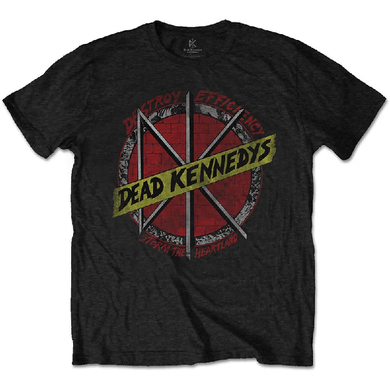 Dead Kennedys | Official Band T-Shirt | Destroy V-Neck T-Shirt Long Sleeve Cotton