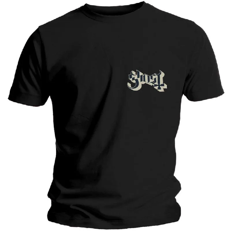 Ghost | Official Band T-shirt | Pocket Logo Lace Blend Ribbed Blend Corduroy Blend