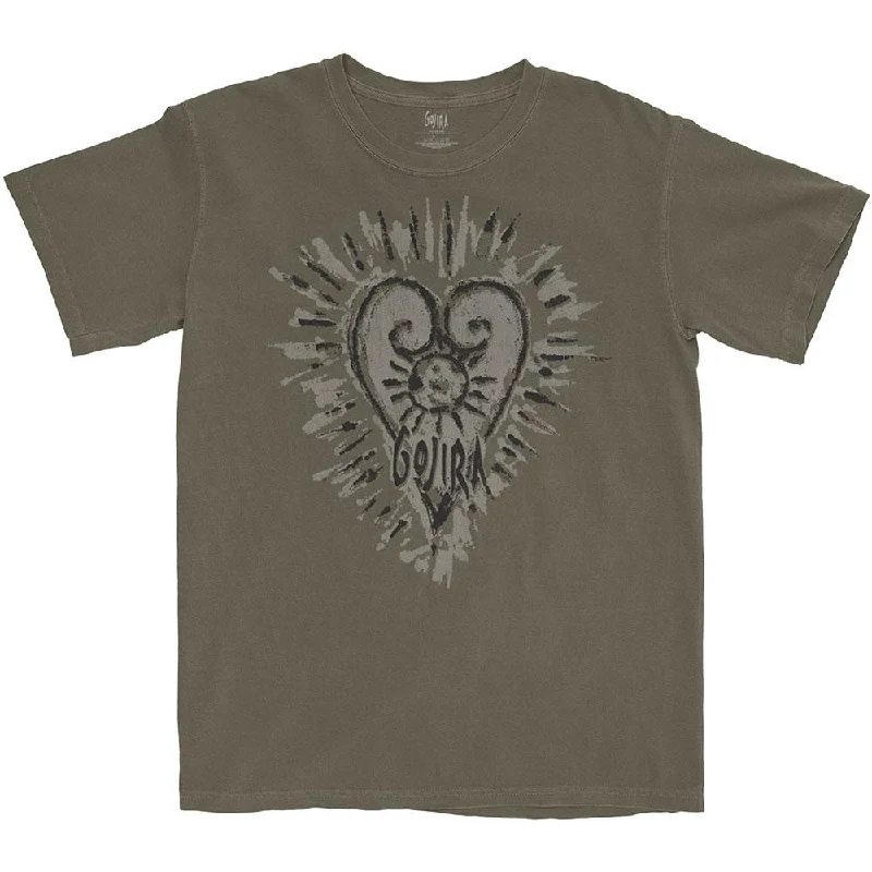 Gojira T-Shirt: Fortitude Heart Beaded Sequined Faux Fur