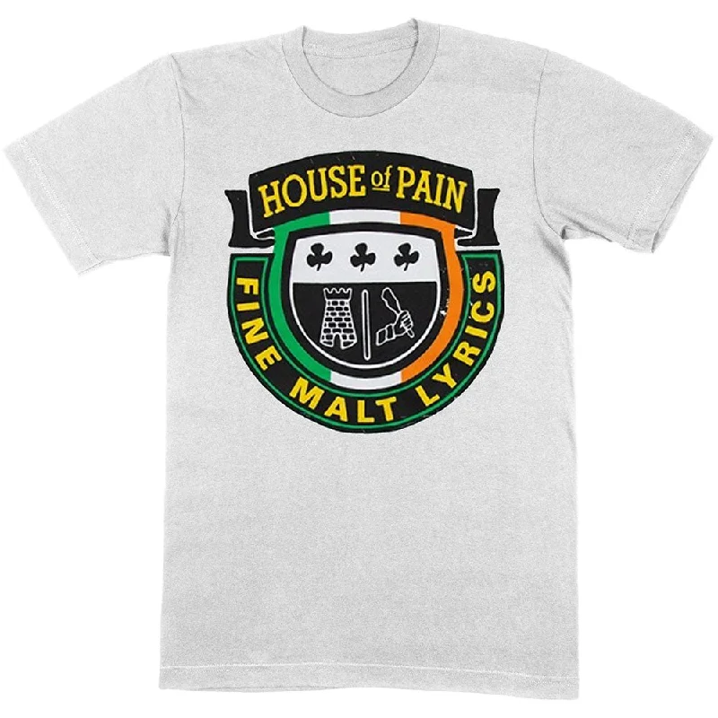 House Of Pain | Official Band T-Shirt | Fine Malt Striped Floral Plaid