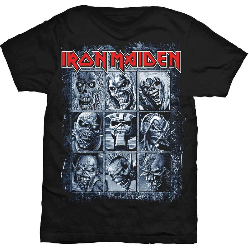 Iron Maiden | Official Band T-Shirt | Nine Eddies Beaded Sequined Faux Fur