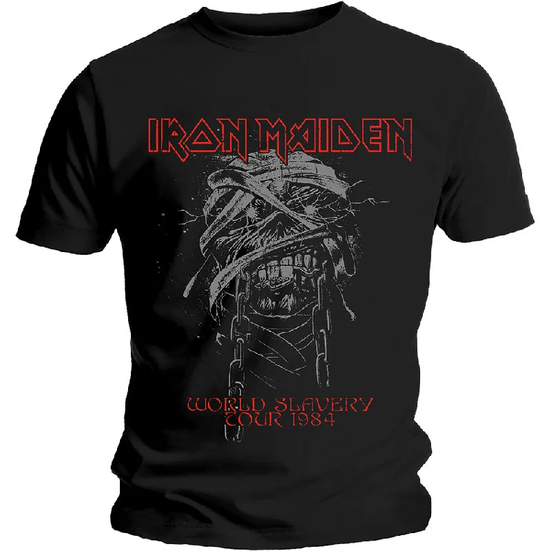 Iron Maiden | Official Band T-Shirt | World Slavery 1984 Tour Cozy Warm Stylish