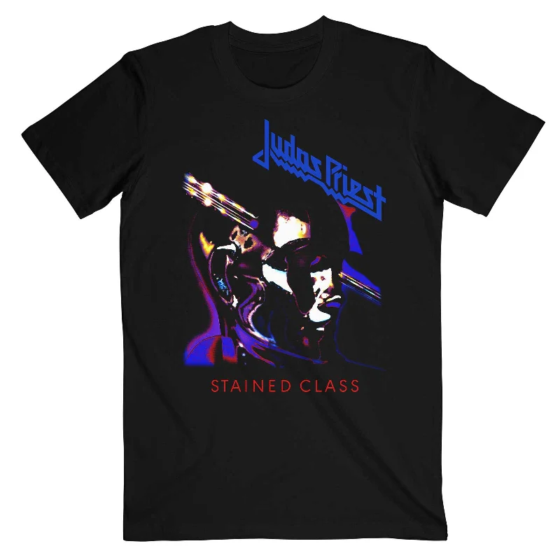 Judas Priest | Official Band T-Shirt | Stained Class Purple Mixer Mesh Blend Leather Blend Suede Blend Judas Priest | Official Band T-Shirt | Stained Class Purple Mixer Mesh Blend Leather Blend Suede Blend