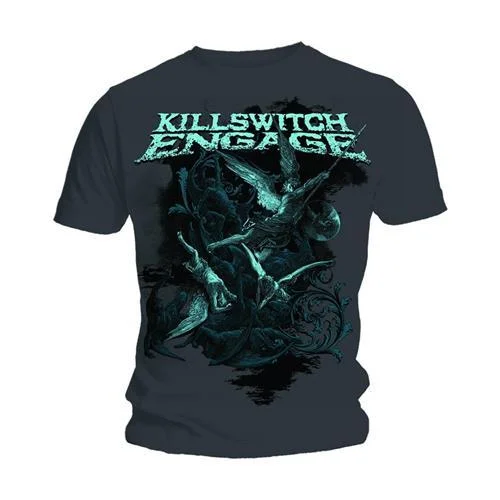 Killswitch Engage T-Shirt: Engage Battle Chenille Blend Fleece Blend Nylon Blend