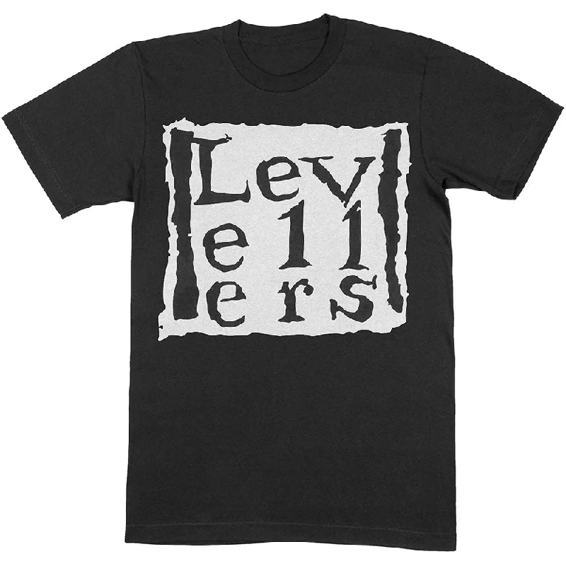 Levellers | Official Band T-Shirt | Classic Logo Mesh Canvas Denim