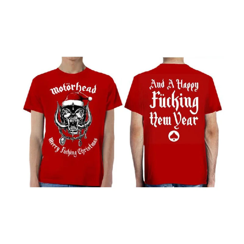 Motorhead | Official Band T-Shirt | Christmas 2017 (Back Print) Collared Crew Neck Turtle Neck Motorhead | Official Band T-Shirt | Christmas 2017 (Back Print) Collared Crew Neck Turtle Neck