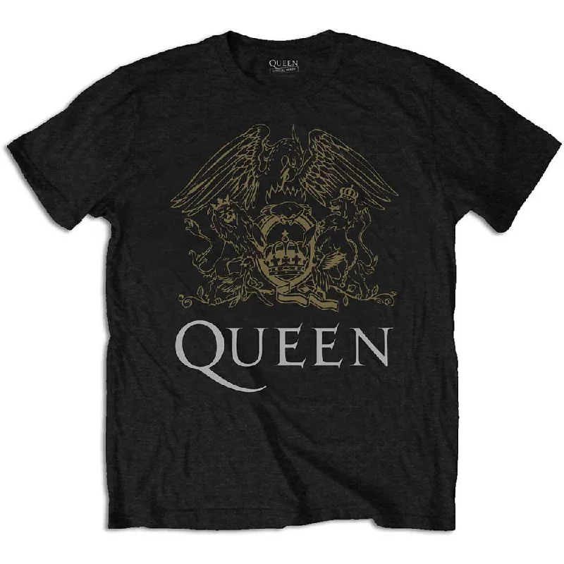 Queen | Official Band T-shirt | Crest Nylon Fabric Polyester Fabric Spandex Fabric