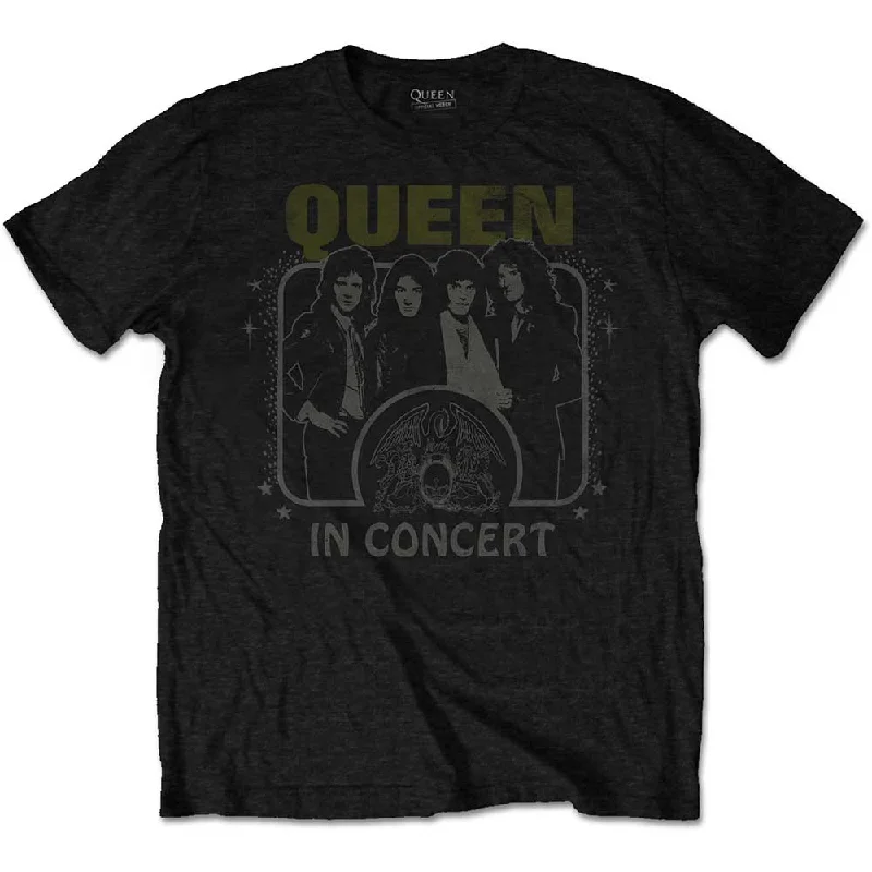 Queen | Official Band T-Shirt | In Concert Rayon Velvet Corduroy