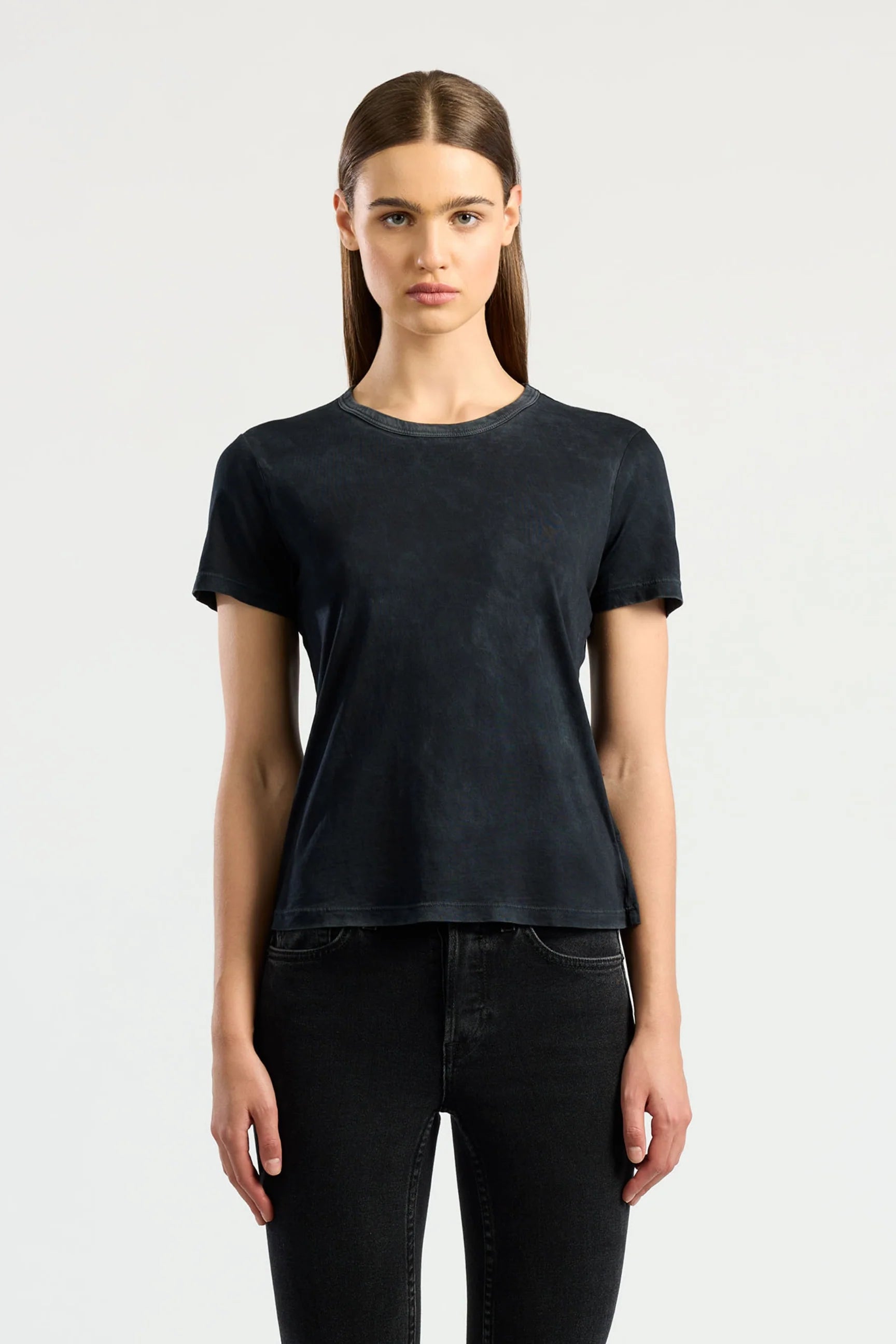 Cotton Citizen - Standard Tee in Vintage Black Lace Blend Ribbed Blend Corduroy Blend