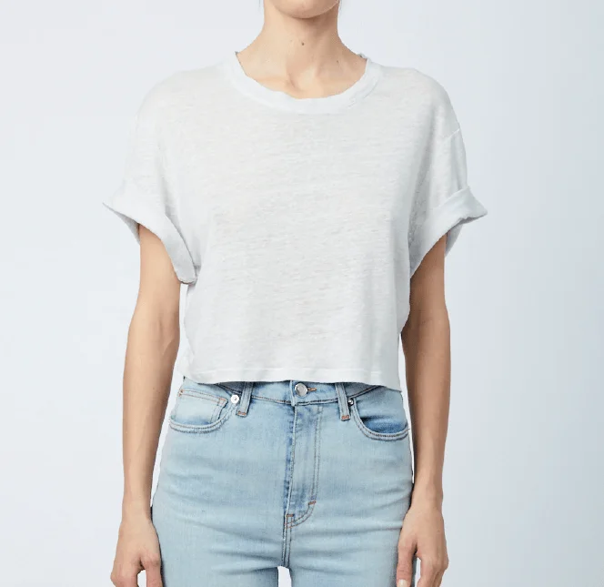 IRO - Kimba T-shirt in Light Grey Modern Contemporary Chic