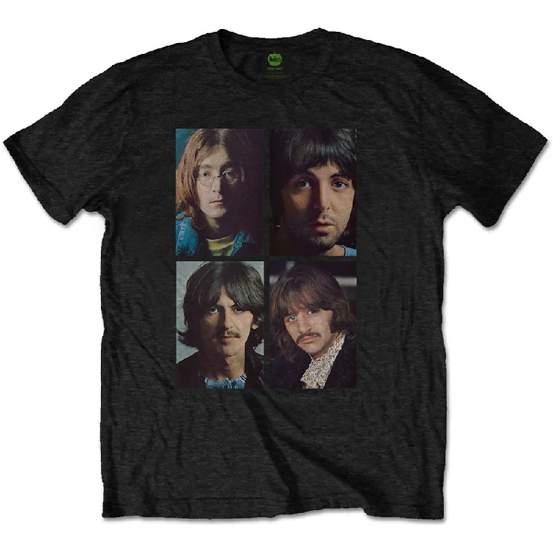 The Beatles | Official Band T-Shirt | White Album Faces (Back Print) Front Pockets Side Pockets Patch Pockets The Beatles | Official Band T-Shirt | White Album Faces (Back Print) Front Pockets Side Pockets Patch Pockets