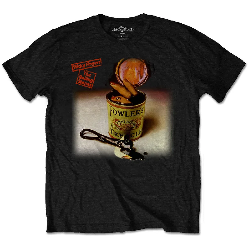 The Rolling Stones | Official Band T-Shirt | Sticky Fingers Treacle Thin T-Shirt Open Front Quick Dry The Rolling Stones | Official Band T-Shirt | Sticky Fingers Treacle Thin T-Shirt Open Front Quick Dry