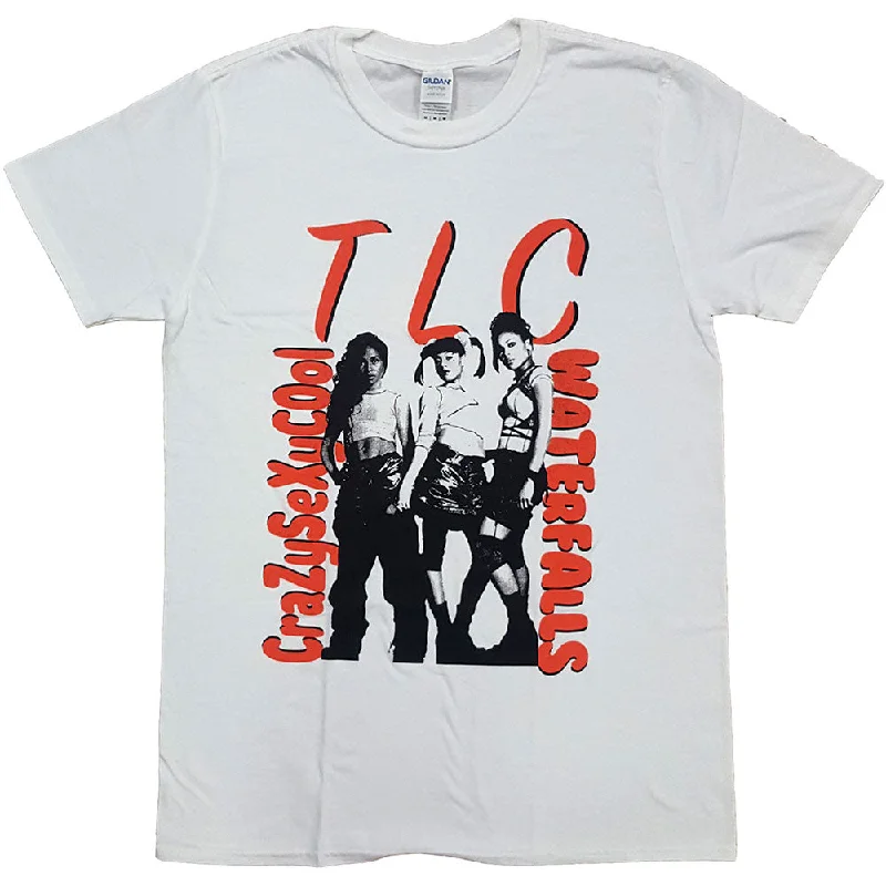 TLC | Official Band T-Shirt | Waterfalls Plaid T-Shirt Polka Dot Checkered