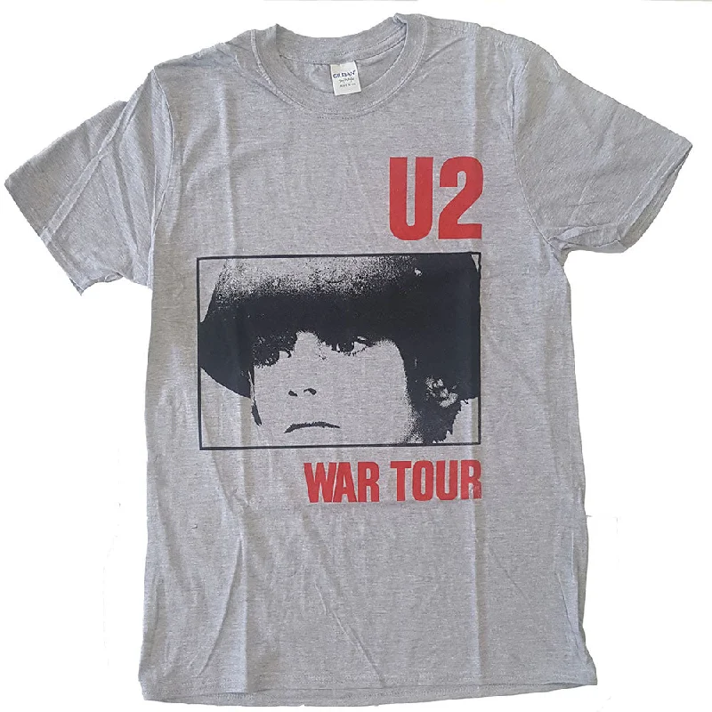 U2 | Official Band T-Shirt | War Tour Mesh Canvas Denim