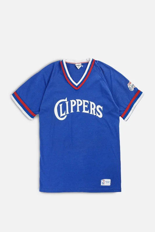 Vintage LA Clippers NBA Tee - Women's XS Wool Fabric Cashmere Fabric Tweed Fabric