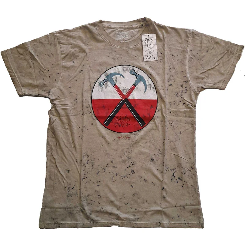Pink Floyd | Official Band T-Shirt | The Wall Hammers (Wash Collection) Oversized T-Shirt Spandex breathable Pink Floyd | Official Band T-Shirt | The Wall Hammers (Wash Collection) Oversized T-Shirt Spandex breathable