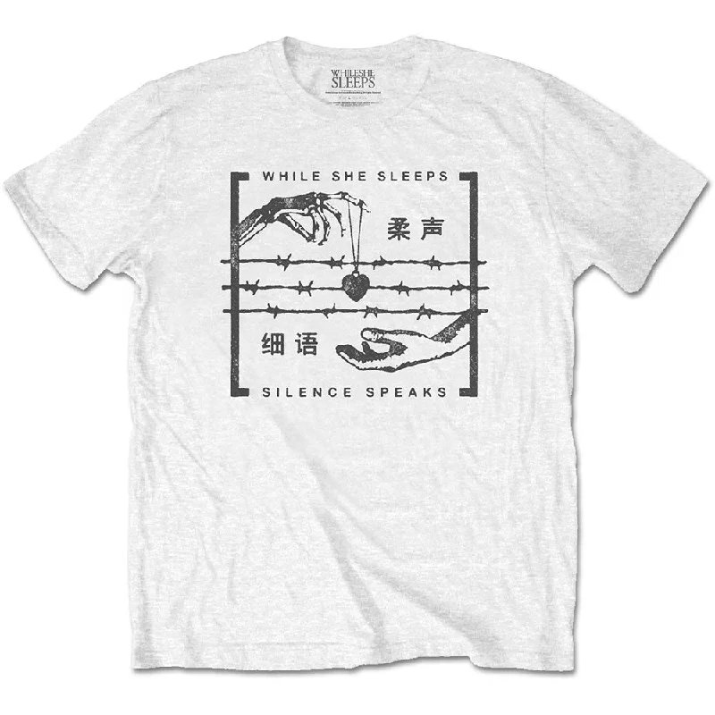 While She Sleeps | Official Band T-Shirt | Silence Speaks Collared Crew Neck Turtle Neck While She Sleeps | Official Band T-Shirt | Silence Speaks Collared Crew Neck Turtle Neck