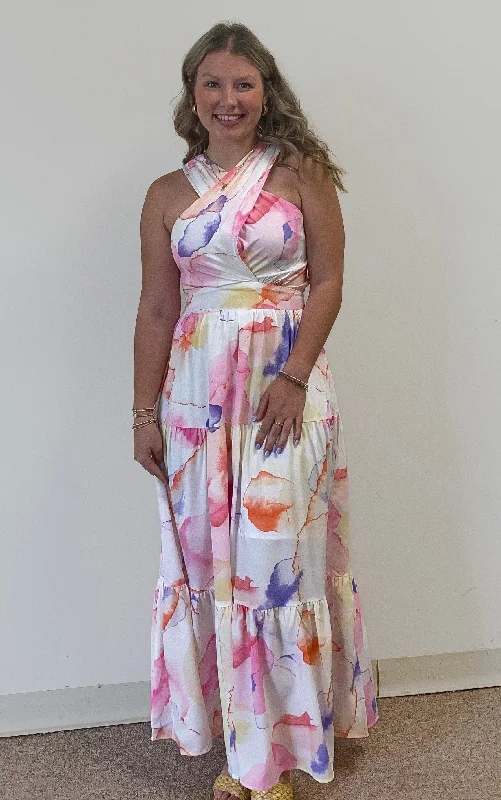 Rain Or Shine Maxi Dress Elegant Maxi Dress with Pockets