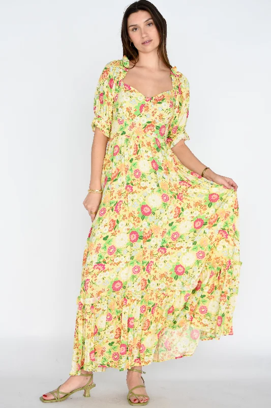 Summer Aura Maxi Dress Comfortable Fit-and-Flare Maxi Dress