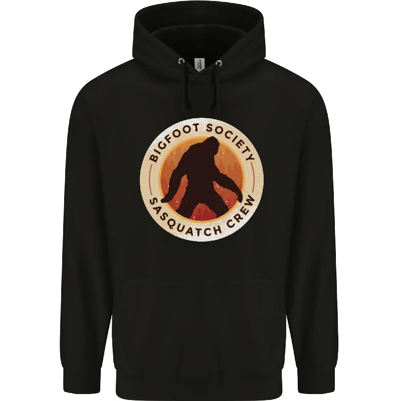 Bigfoot Society Sasquatch Crew Mens 80% Cotton Hoodie Hoodie with Hem Embroidery Detailed Premium