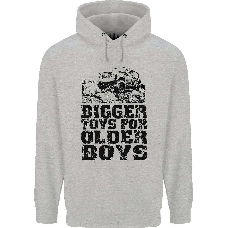 Bigger Toys Older Boys Off Roading Road 4x4 Mens 80% Cotton Hoodie Hoodie with Camouflage Military Edgy