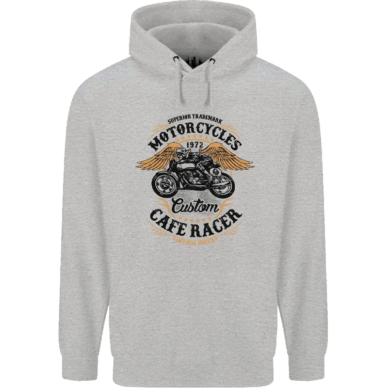 Biker Custom Cafe Racer Motorbike Mens 80% Cotton Hoodie Hoodie with Hem Detail Decorative Unique