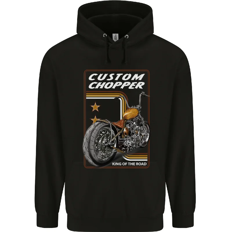 Biker Custom Chopper Motorbike Motorcycle Mens 80% Cotton Hoodie Hoodie with Typography Text Message