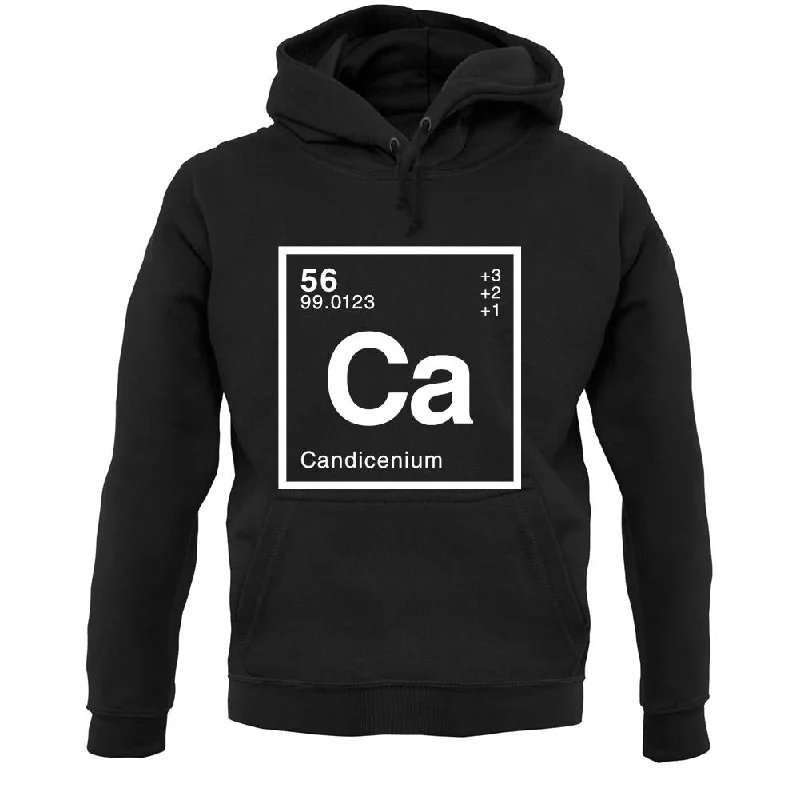 Candice - Periodic Element Unisex Hoodie Hoodie with Gradient Ombre Colorful