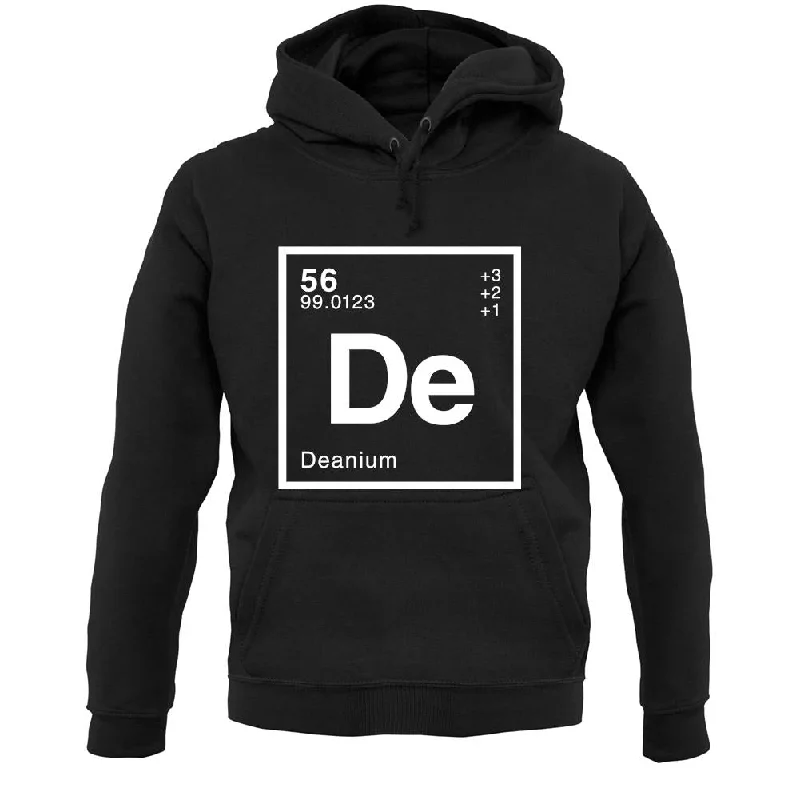 Dean - Periodic Element Unisex Hoodie Hoodie with Magnetic Closure Innovative Modern