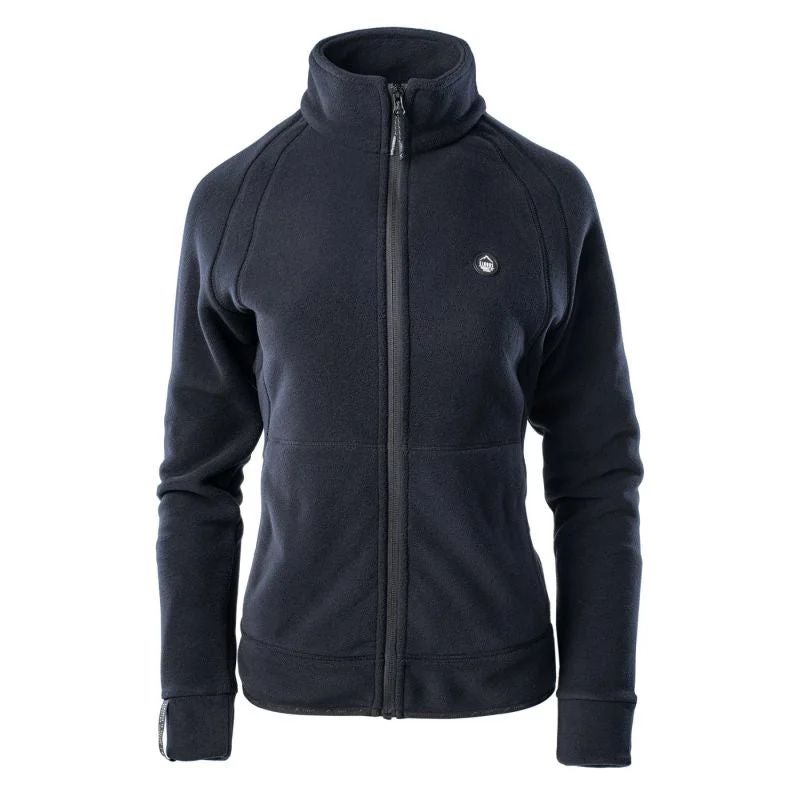 Elbrus Rivoli 190 Polartec Womens Sweatshirt - Navy Hoodie with Patch Decorative Personalized