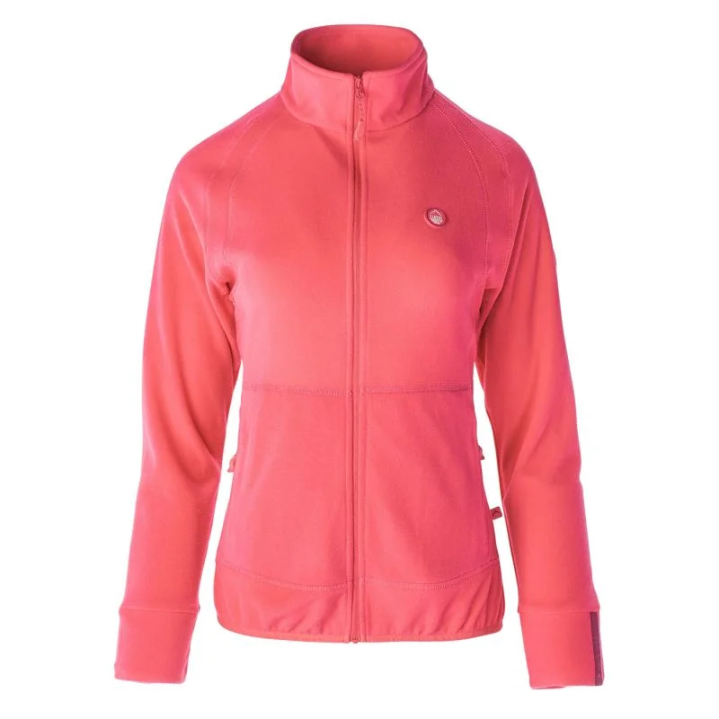 Elbrus Rivoli II Womens Sweatshirt - Pink Hoodie with Cuffed Sleeves Snug Secure