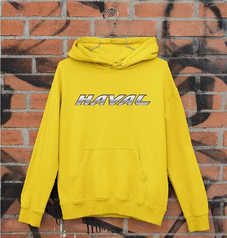 Haval Unisex Hoodie for Men/Women Hoodie with Side Slits Relaxed Casual