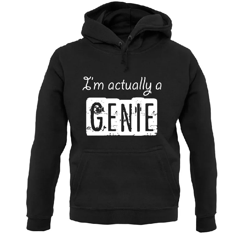 I'm Actually A Genie Unisex Hoodie Hoodie with Back Slit Movement Comfort