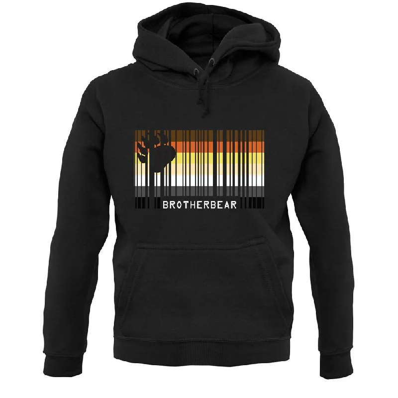 Lgbt Barcode Flags Brother Bear Unisex Hoodie Hoodie with Oversized Fit Loose Comfortable