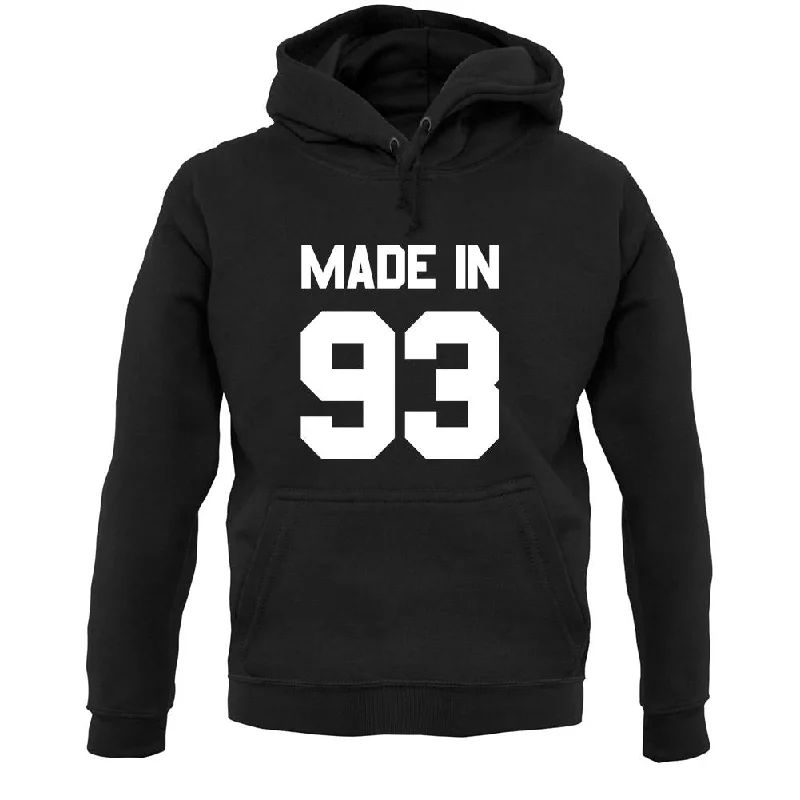 Made In '93 Unisex Hoodie Hoodie Jacket Zipper Layering