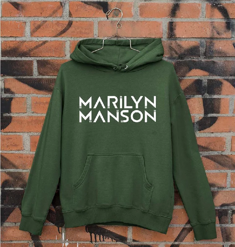 Marilyn Manson Unisex Hoodie for Men/Women Hoodie with High-Low Hem Asymmetrical Trendy