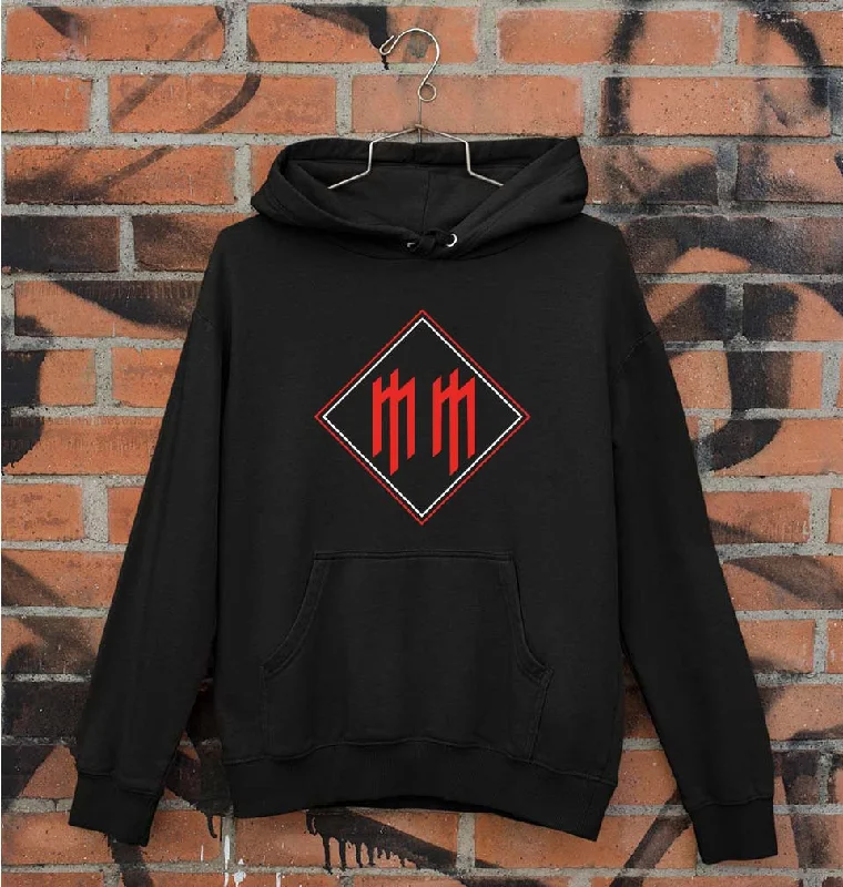 Marilyn Manson Unisex Hoodie for Men/Women Hoodie with Button Placket Classic Preppy