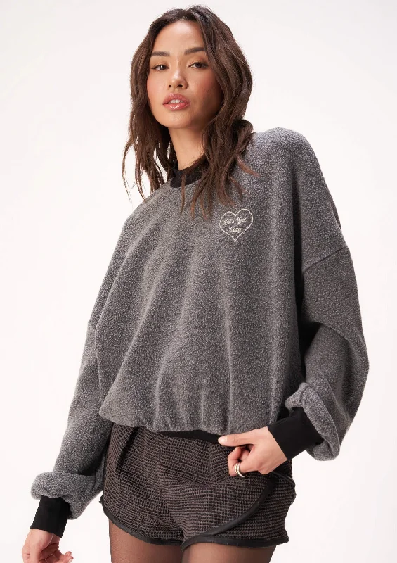 let`s get cozy sweatshirt Hoodie with Mesh Breathable Sporty