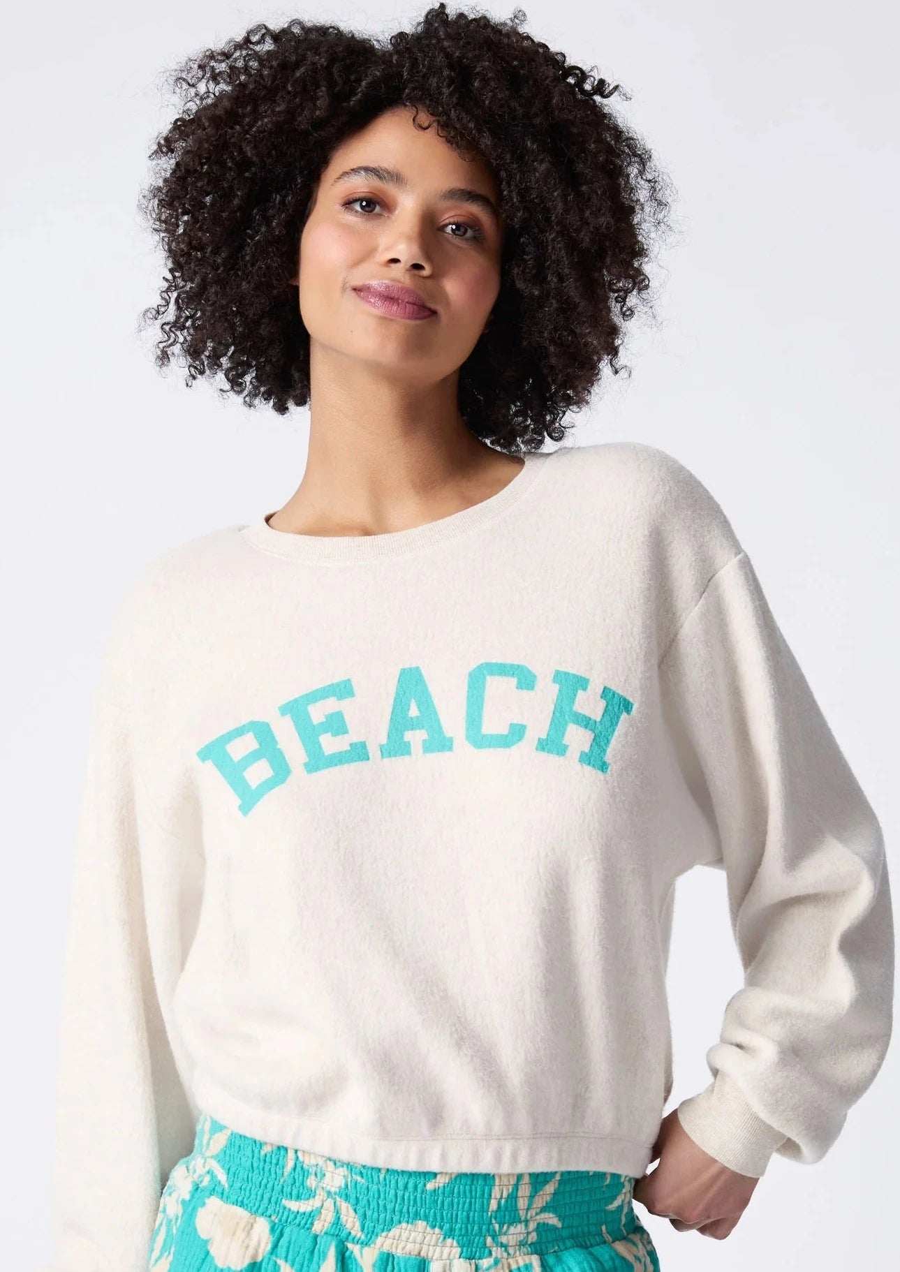 beach sweatshirt Hoodie with Hem Fringe Bohemian Relaxed